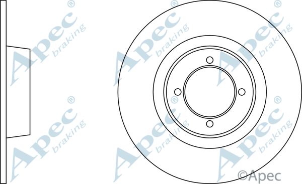 APEC BRAKING Тормозной диск DSK714